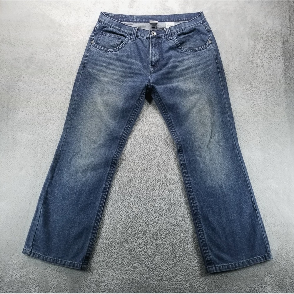 VTG Miskeen Jeans Mens 40x32 Blue Relaxed‎ Bootcut Dark Wash Hip Hop Y2K